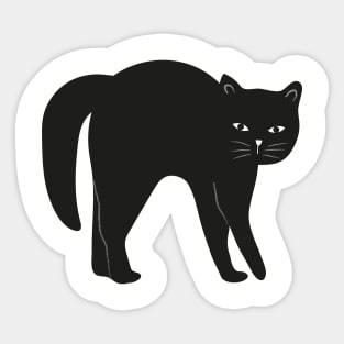 Black cat Sticker